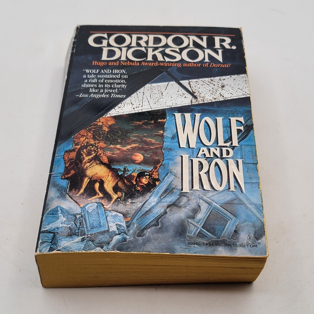 Gordon R. Dickson Wolf and Iron Paperback 1st Mass Market Printing 1991 Good